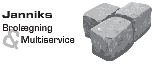 Janniks Brolægning & Multiservice Logo